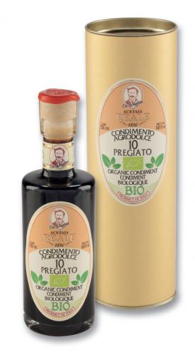 B-R0285: Organic Balsamic condiment 'PREGIATO 10' 250ml