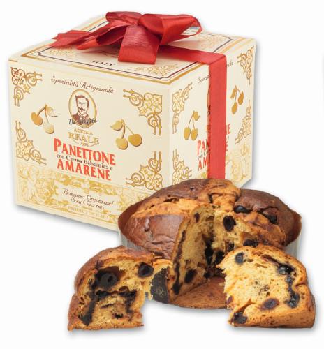 R3064: PANETTONE fourré CRÈME DE BALSAMIQUE et GRIOTTES 750g